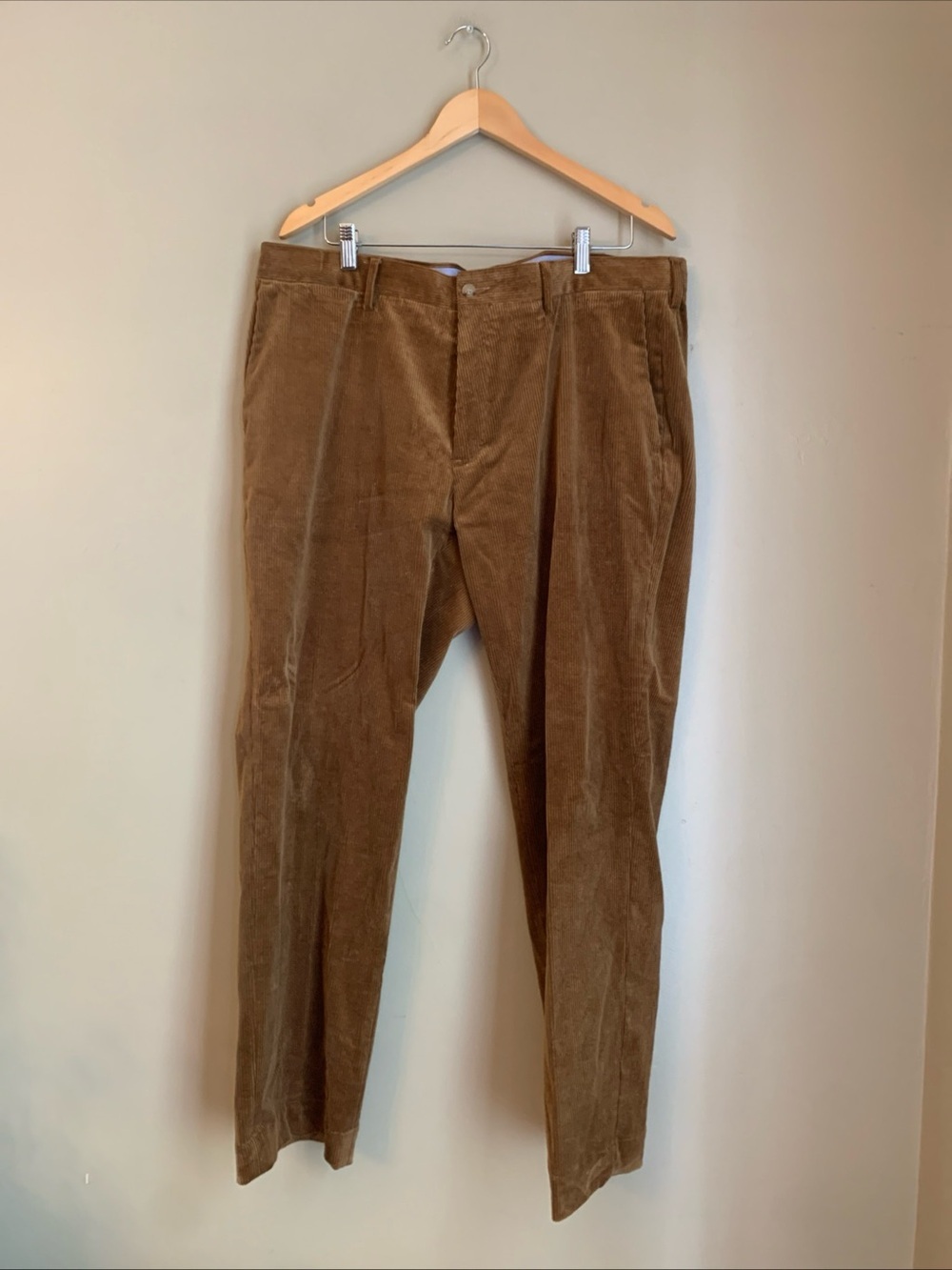 Polo Ralph Lauren Corduroy Pants 38/30 Brown Casual Workwear Classic Fit Preppy